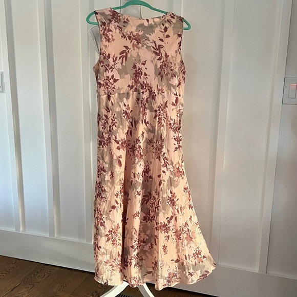 Coldwater Creek Cotton & Silk Floral Print Dress - Picture 3 of 9